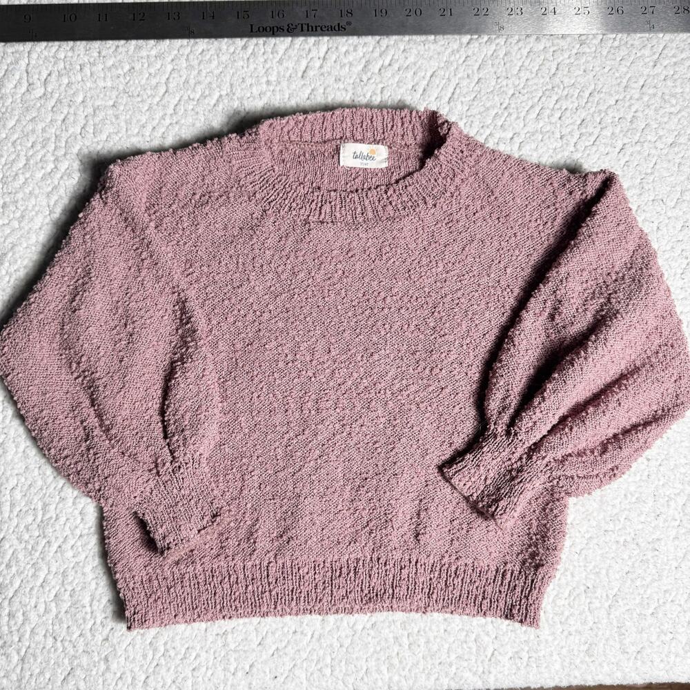 tullabee | 3T/4T girls toddler mauve pink crewneck long sleeve sweater